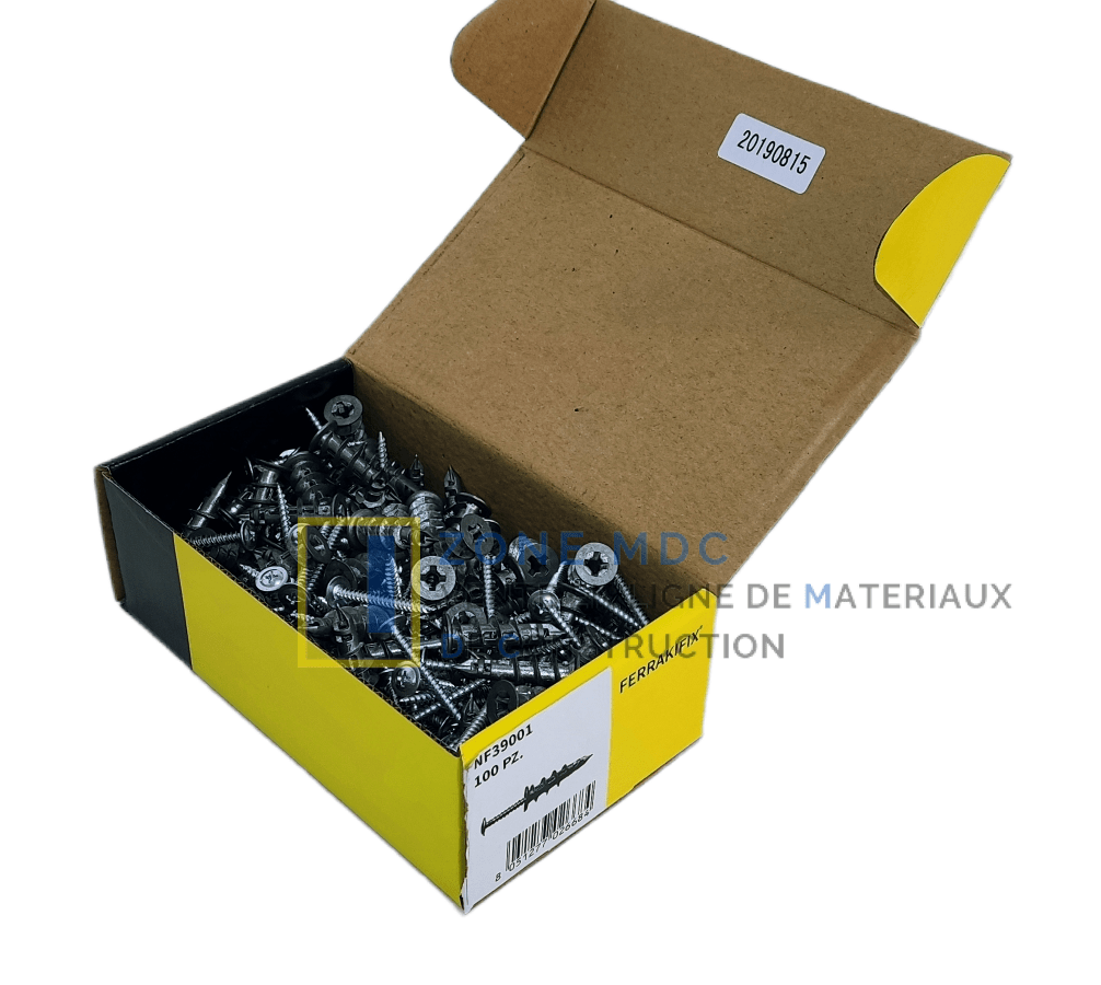 cheville escargot métallique