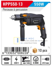 Perceuse à percussion 550W-soficlef Perceuse à percussion 550W-soficlef