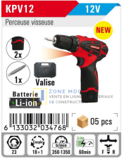Perceuse visseuse 12V-Soficlef