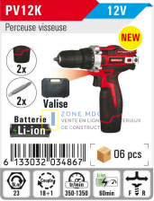 Perceuse visseuse 12-Soficlef